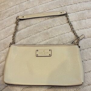 Kate Spade Cream Wristlet with Chain Strap
